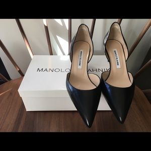 Manolo Blahnik Low Heel Black 8.5